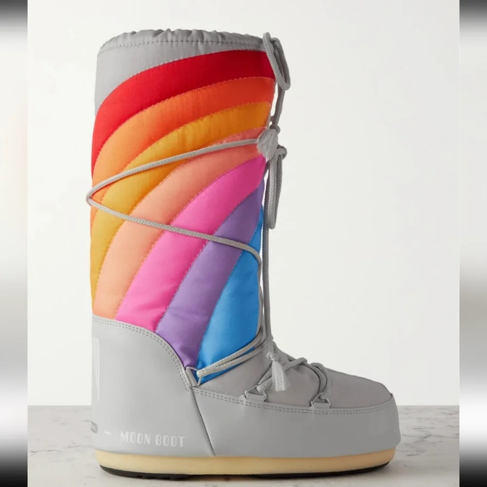 Moon Boot Icon Rainbow Snow Boots - Picture 3 of 16